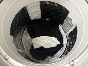 黒染めTシャツ洗濯実験