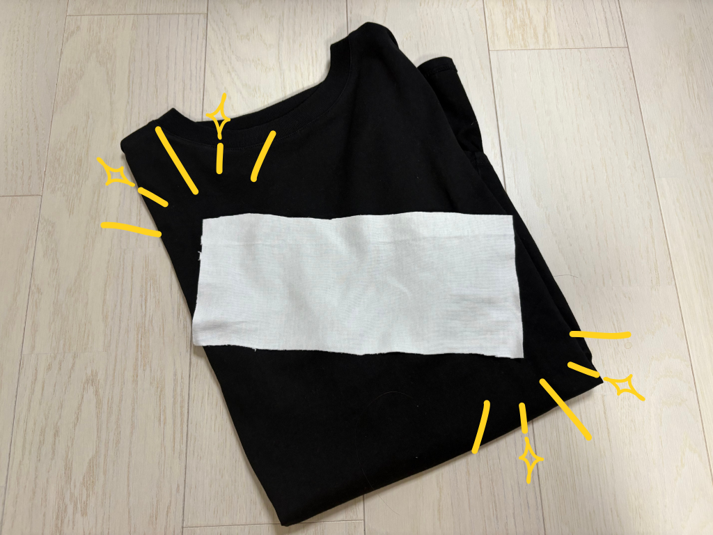 黒染めTシャツ洗濯実験